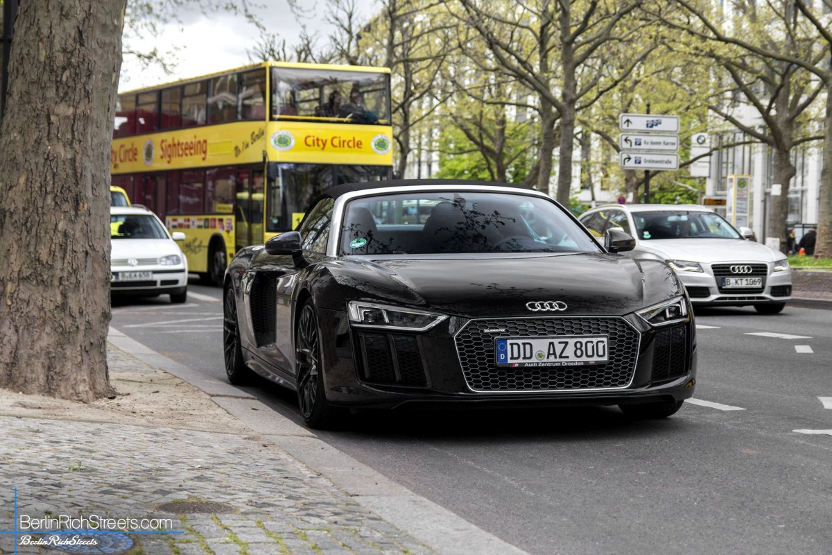 Audi R8 V10 Spyder (2016) spotted in Berlin — BerlinRichStreets